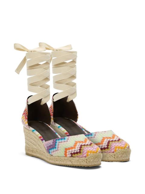 Missoni zigzag lace-up espadrilles - Green - zdjęcie produktu nr 2