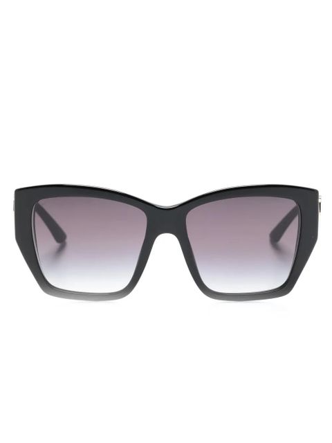 Bvlgari gradient-effect square-frame sunglasses - Black - zdjęcie produktu nr 1