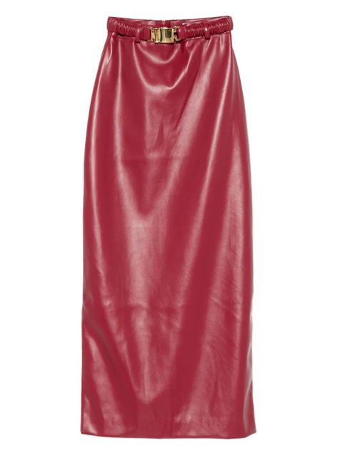 Rowen Rose belted midi skirt - Red - zdjęcie produktu nr 1