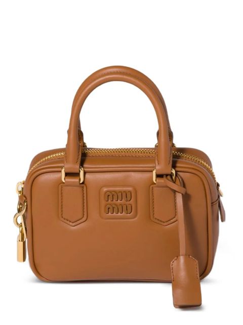 Miu Miu Arcadie leather bag - Brown - zdjęcie produktu nr 1