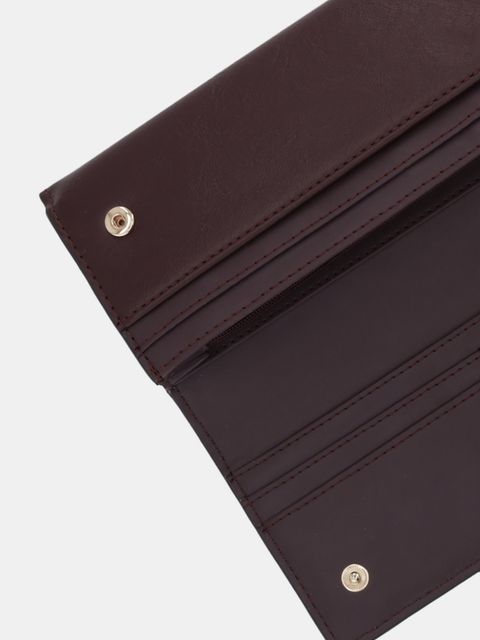 Twinset portfel damski kolor bordowy 252TD8053