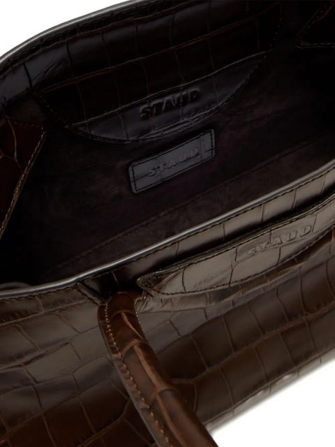 STAUD Maude logo-detail shoulder bag - Brown