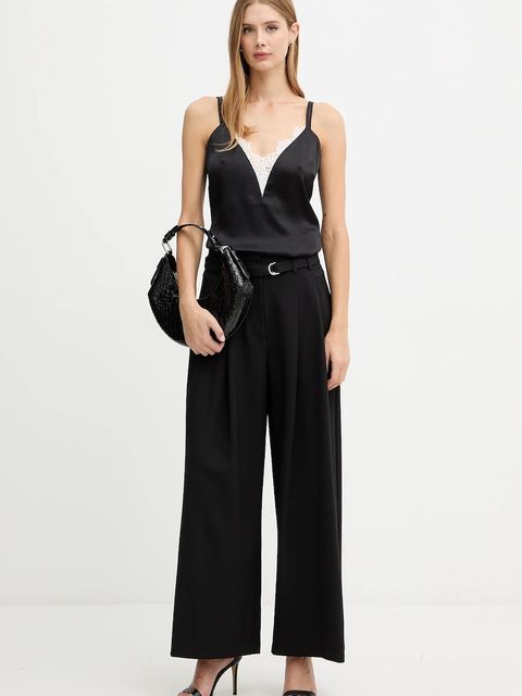 Morgan top damska kolor czarny gładka OLAF