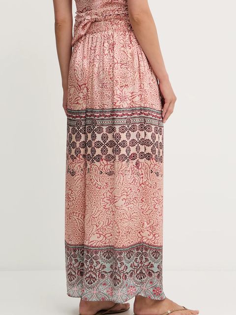 Morgan spódnica kolor różowy midi rozkloszowana JONY.F