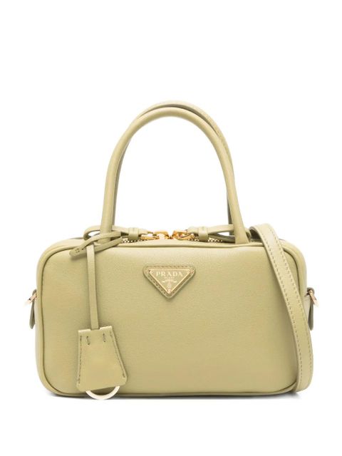 Prada triangle-logo satchel bag - Green - zdjęcie produktu nr 1