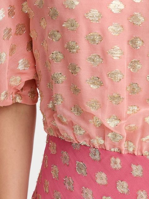 Never Fully Dressed sukienka kolor różowy maxi prosta NFDDR2090