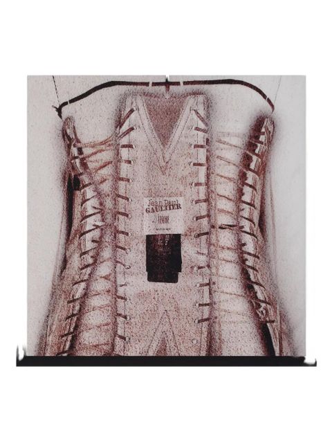 Jean Paul Gaultier printed corset scarf - Neutrals