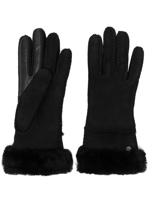 UGG logo plaque gloves - Black - zdjęcie produktu nr 1