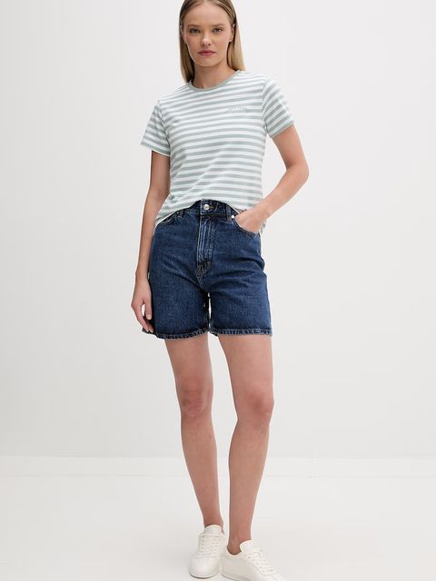 Guess Jeans t-shirt basic damski z bawełną - zdjęcie produktu nr 1