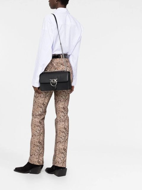 PINKO Classic Love Icon crossbody bag - Black - zdjęcie produktu nr 2