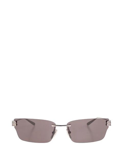 Balenciaga Eyewear rectangle rimless sunglasses - Silver - zdjęcie produktu nr 1