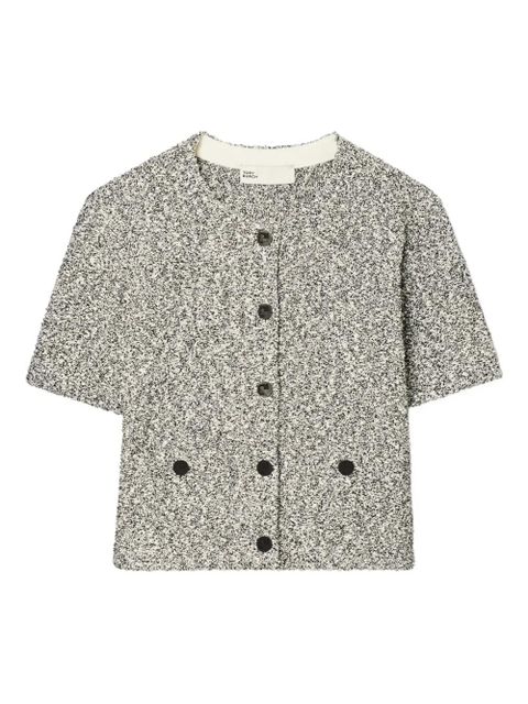 Tory Burch tweed button cardigan - Black - zdjęcie produktu nr 1