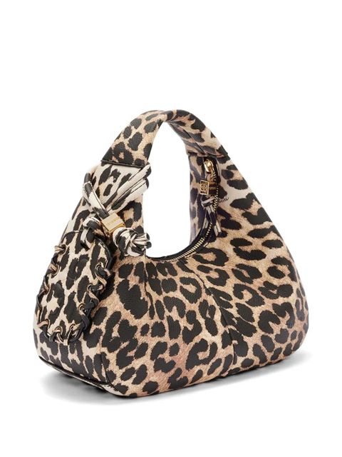 GANNI leopard-print tote bag - Neutrals - zdjęcie produktu nr 2