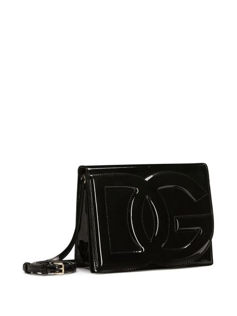 Dolce & Gabbana DG Logo leather crossbody bag - Black