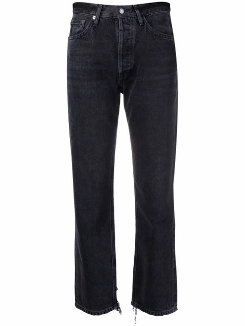 AGOLDE Lana cropped jeans - Black - zdjęcie produktu nr 1