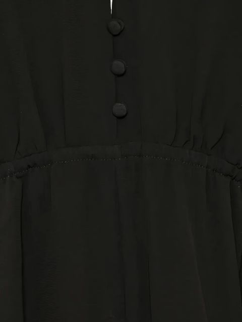 Chloé V-neck ruffled playsuit - Black