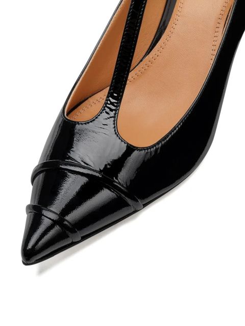 Maison Margiela T-strap pointed pumps - Black