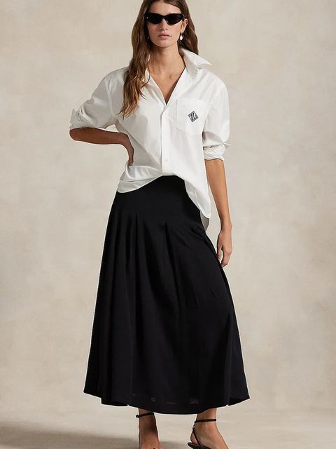 Polo Ralph Lauren koszula bawełniana damska kolor biały relaxed z kołnierzykiem klasycznym 211971509