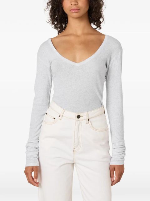 American Vintage Massachusetts long-sleeve T-shirt - Grey