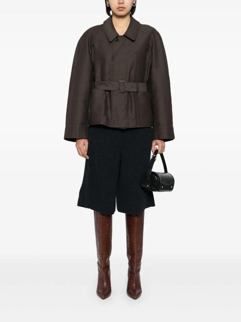 LEMAIRE bermuda wool shorts - Blue