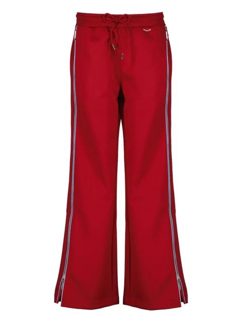 Rabanne elasticated side-zip track pants - Red - zdjęcie produktu nr 1