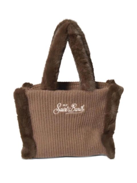 MC2 Saint Barth faux-fur-handle tote bag - Brown - zdjęcie produktu nr 2