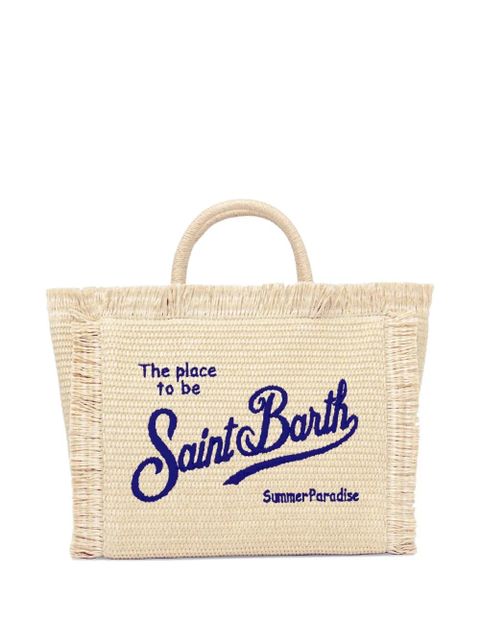 MC2 Saint Barth Colette straw-effect tote bag - Neutrals - zdjęcie produktu nr 1
