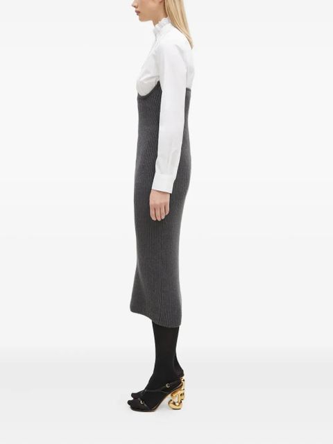 Sportmax ribbed bustier skirt - Grey