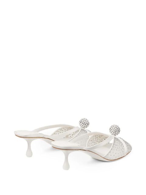 Jimmy Choo Siva embellished sandals - Silver
