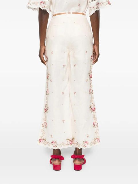 ZIMMERMANN Patience floral trousers - Neutrals