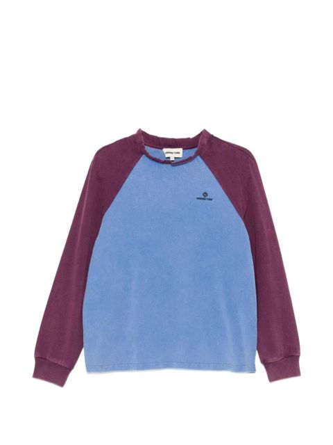 SHUSHU/TONG raglan-sleeve logo-embroidered sweater - Blue - zdjęcie produktu nr 1