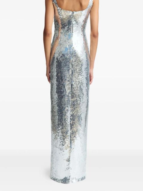 16Arlington Electra sequinned gown - Silver