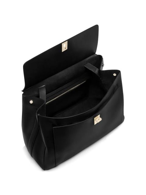 TOM FORD large Besace leather tote bag - Black