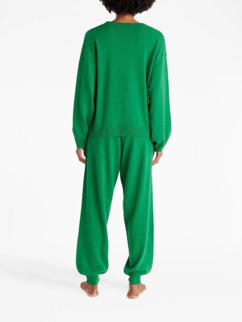 ERES Star knitted track pants - Green