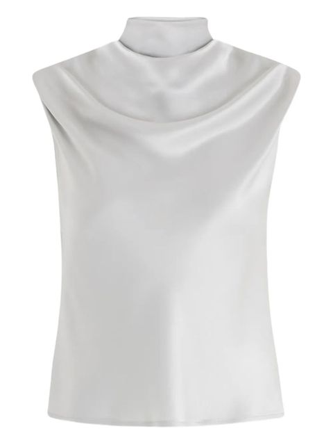 PINKO tie-detail sleeveless blouse - Grey - zdjęcie produktu nr 2