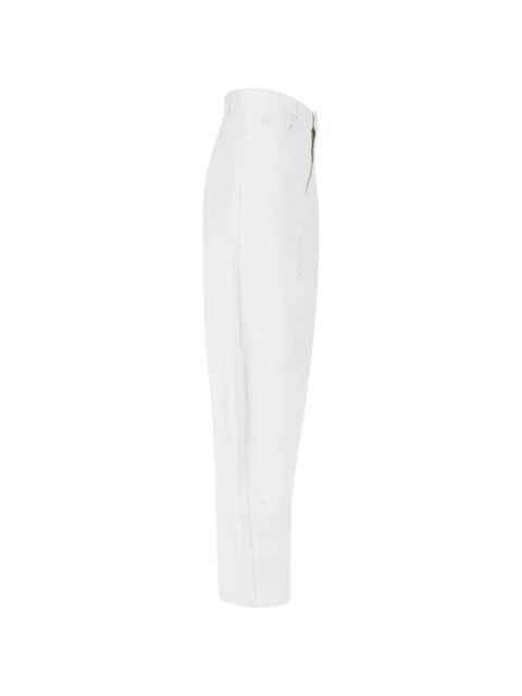 The Frankie Shop Nelton barrel-leg jeans - White