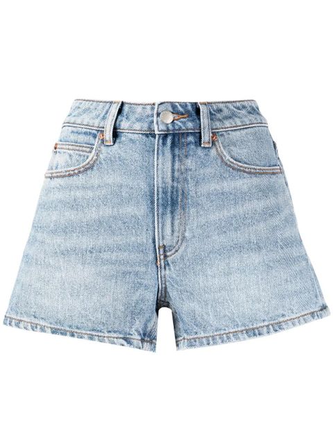 Alexander Wang high-rise denim shorts - Blue - zdjęcie produktu nr 1