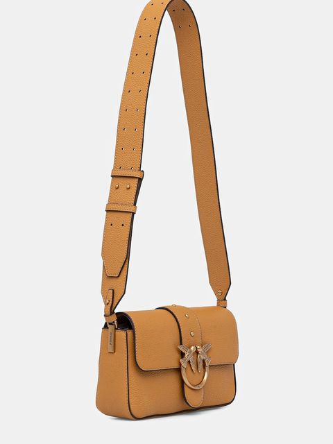 Pinko torebka skórzana kolor pomarańczowy 104340 A2OX - zdjęcie produktu nr 2