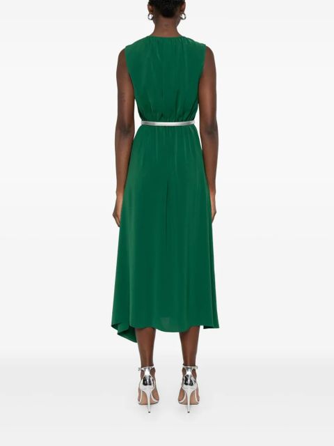 Max Mara sleeveless belted dress - Green