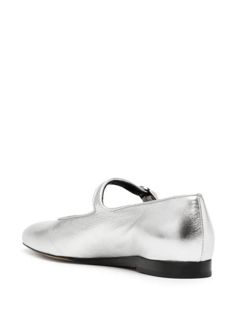 Le Monde Beryl Mary Jane leather ballerina shoes - Silver