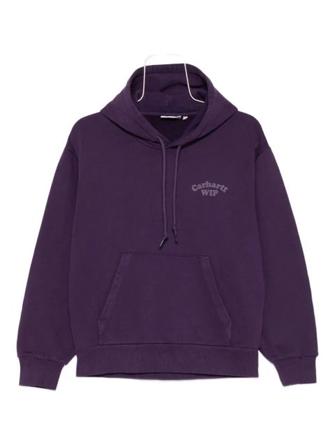 Carhartt WIP logo-print hoodie - Purple
