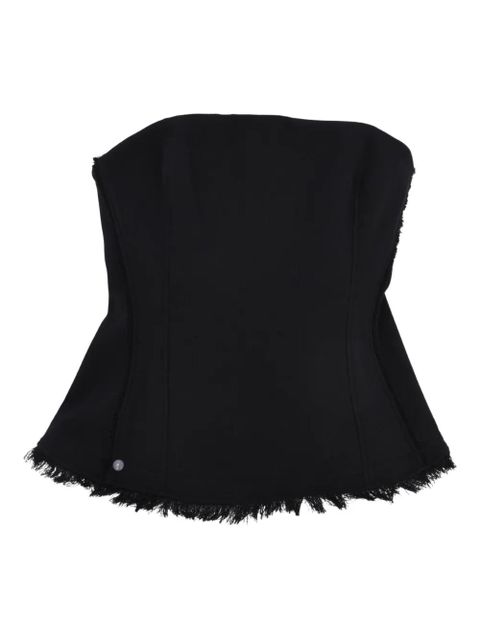 Simkhai Theodora fringed top - Black - zdjęcie produktu nr 1