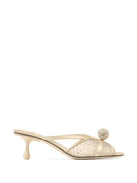 Jimmy Choo Siva pearl-embellished sandals - Neutrals - zdjęcie produktu nr 1