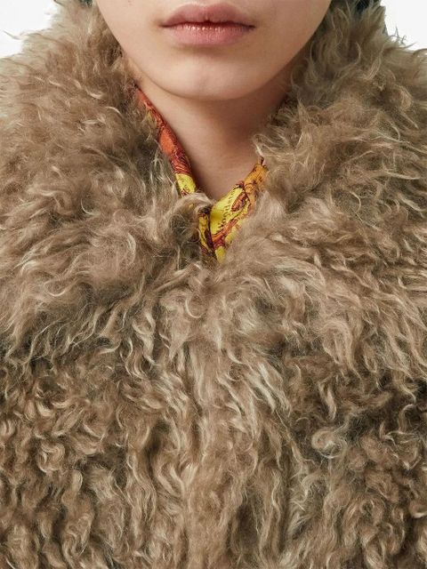 Burberry mohair-blend oversized jacket - Neutrals