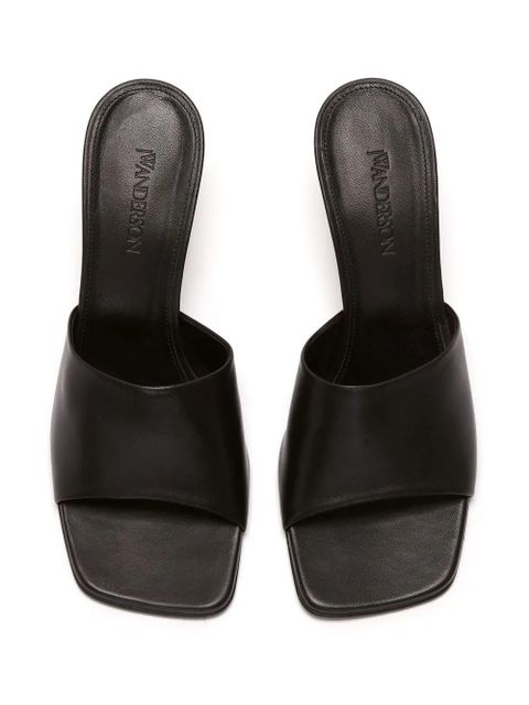 JW Anderson chain heel leather sandals - Black