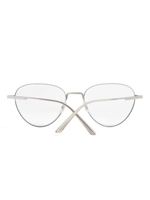 KHAITE x Oliver Peoples 1991RX oval-frame glasses - Silver