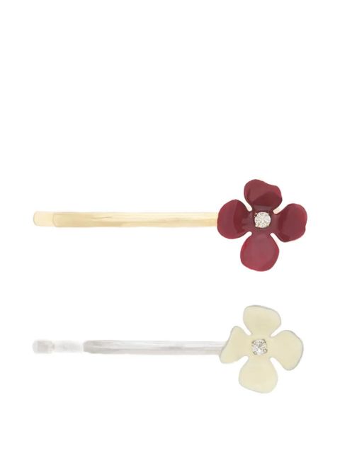 Marni flower hair clip (set of two) - Silver - zdjęcie produktu nr 1