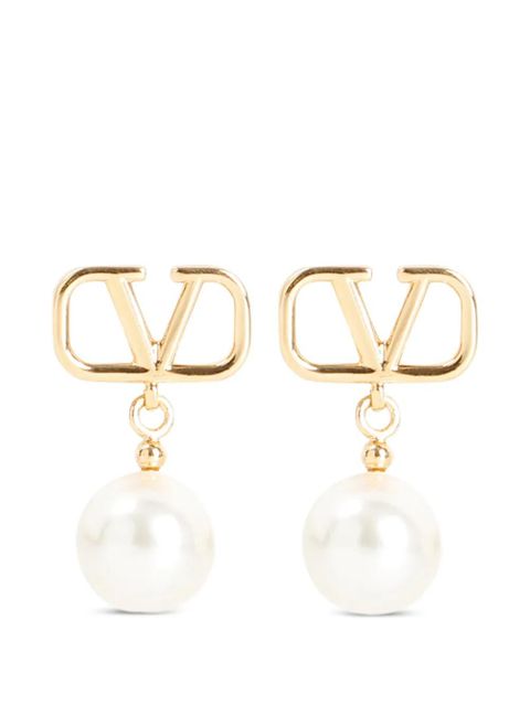Valentino Garavani logo earrings - Gold - zdjęcie produktu nr 1