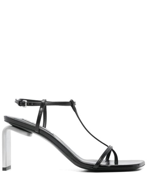 Jil Sander 80mm leather sandals - Black - zdjęcie produktu nr 1