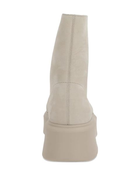 The Row chunky leather boots - Neutrals